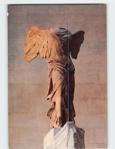 Postcard winged victory - winged,